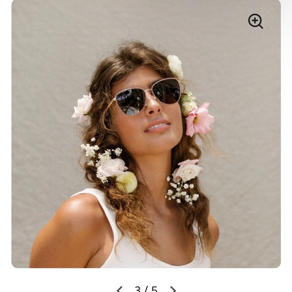 Mohala Eyewear - Leahi Tuscan Rose Chain with Polarized Tan Lenses - NWOT - Picture 3 of 7